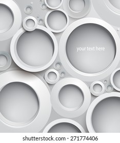 Abstract background with circles. Vector illustration