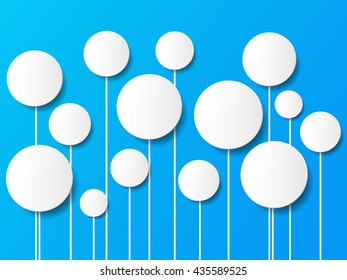 Abstract background with circles. Vector illustration.