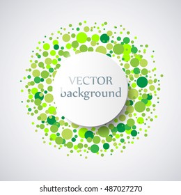 Abstract background with circles. Vector illustration.