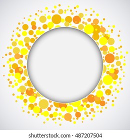 Abstract background with circles. Vector illustration.