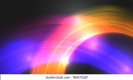Abstract Background with Circles - Vector Illustration