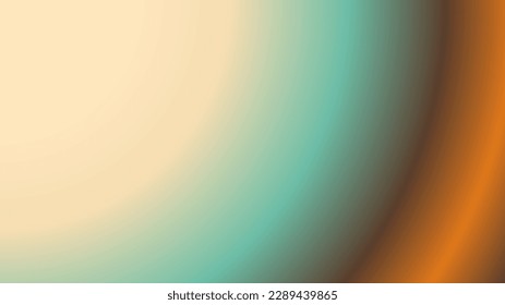 abstract background with circles vintage brown orange blue green and cream color gradient lighting