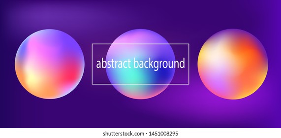 Abstract background with circles. Volume elements