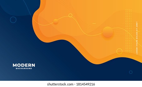 Abstract background with circles and wave design
