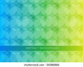Abstract background, circles in yellow, green and blue colors. Can be used for web, banners, templates