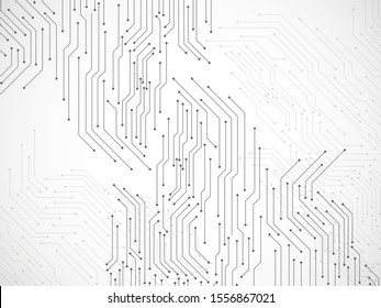 Abstract background with circuit board, technology background. Vector illustration