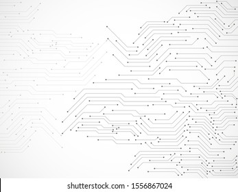 Abstract background with circuit board, technology background. Vector illustration