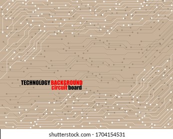 Fondo abstracto con placa de circuito, textura tecnológica. Tarjeta madre electrónica. Ilustración del vector