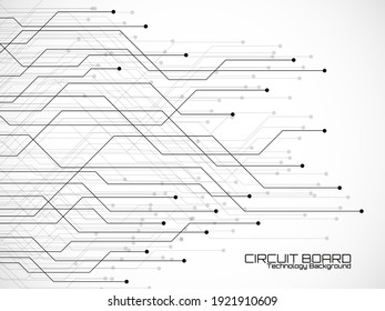 Abstract background with circuit board, technology design. Vector illustration