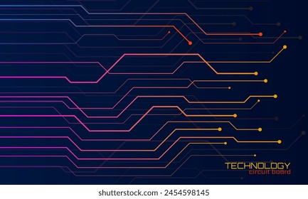 Abstract background with circuit board, technology design. High tech connection system