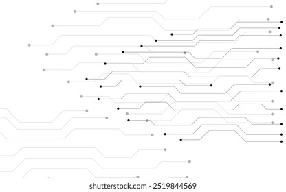 Abstract background with circuit board, technology design. Vector illustration