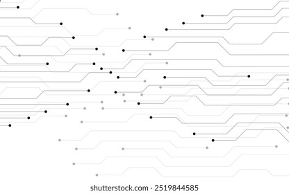 Abstract background with circuit board, technology design. Vector illustration