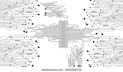 Abstract background with circuit board, technology design. technology background concept. Vector illustration.