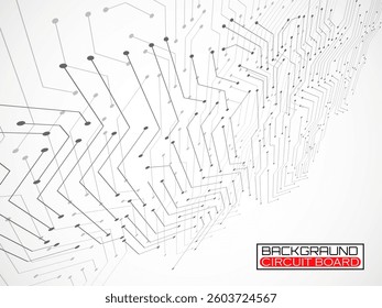 Abstract background with circuit board, technology design. Vector illustration