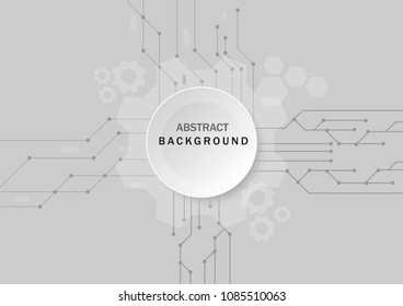 Abstract background circuit and communication concept for technology Vector illustration.
