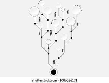 Abstract background circuit and communication concept for technology Vector illustration.