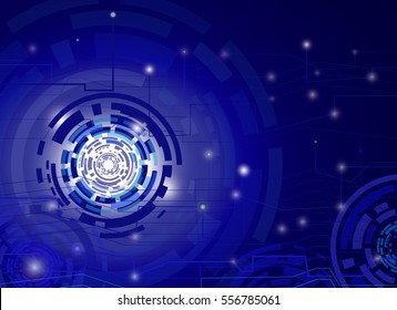Abstract background circuit connection concept dot element, Hi-tech digital  and engineering telecoms technology, vector illustration.