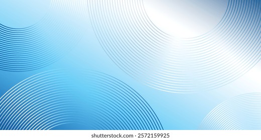 Abstract background with circular line patterns vector illustration simple modern