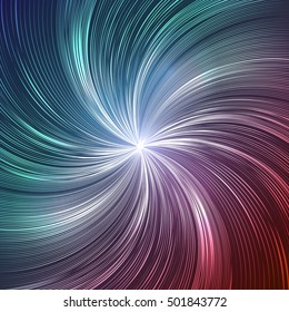 Abstract background circular swirl of lines. Vector element for presentations, postcards and your design