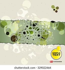 Abstract background of a circular symmetrical design with space for text