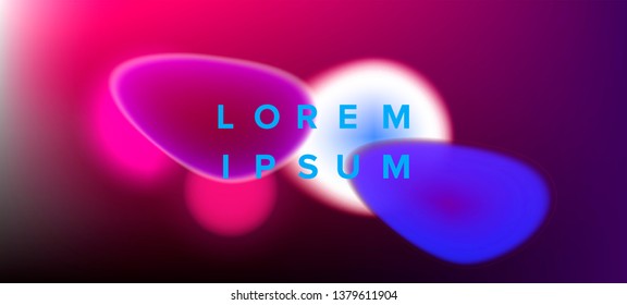 Abstract background cith vibrant round blurs. Technological modern futuristic background.