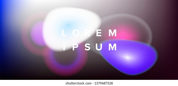 Abstract background cith vibrant round blurs. Technological modern futuristic background.