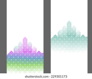 Abstract background with city silhouette