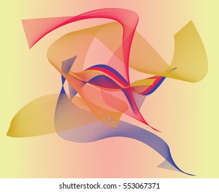 Abstract background, classic triad: red, blue, yellow