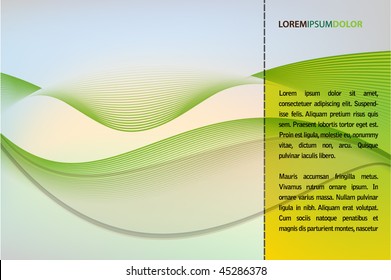 Fondo abstracto - Limpiar tarjeta de vectores con Tono Pastel - Ondas transparentes