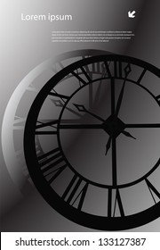 abstract background clock