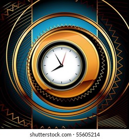 abstract background with clocks