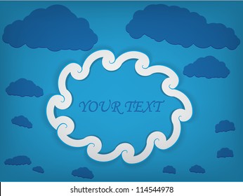 Abstract background with clouds