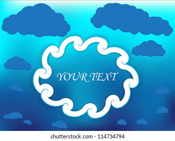 Abstract background with clouds
