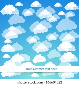 abstract background with clouds