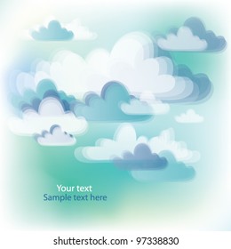 abstract background with clouds
