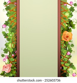 Abstract background with clover