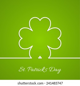 Abstract background with clover quatrefoil. Good luck and fortune. 