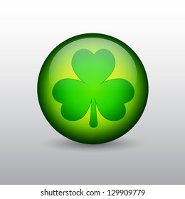 Abstract background with clover. St. Patrick's Day. EPS10 vector