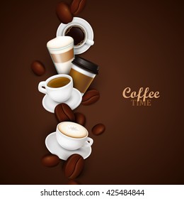 Abstract background with coffee