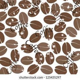 Abstract background with coffee grains