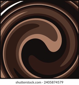 Abstract background in coffee tones. Background for text, printing on fabric, cover, banner. poster. Vector background, design element.