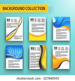 Abstract background collection for business artwork. Vector Illustration, Graphic Design Editable For Your Design.