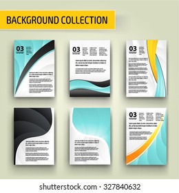 Abstract background collection for business artwork. Vector Illustration, Graphic Design Editable For Your Design.