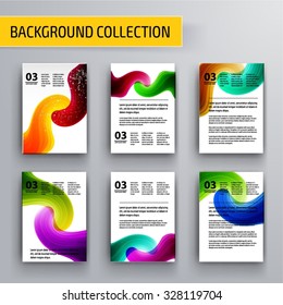 Recopilación de fondo abstracta para obras de arte de negocios. Ilustración De Vectores, Diseño Gráfico Editable Para Su Diseño.