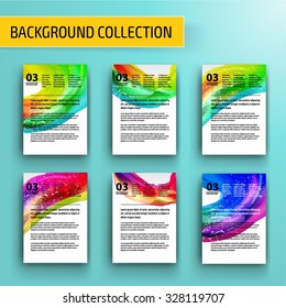 Abstract background collection for business artwork. Vector Illustration, Graphic Design Editable For Your Design.
