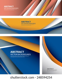Abstract Background Collection, Info graphics Template (Vector Art)