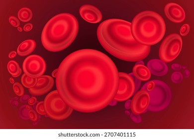 abstract background with collection of red blood cells