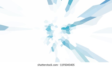Abstract background with color blots, transitions and bends.