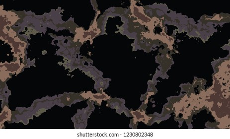 Abstract background with color blots, transitions and bends.