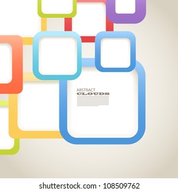 Abstract Background of color boxes with blank area for any content